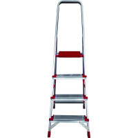Профессиональная стремянка Новая Высота 4 ступени с шириной 130 мм, Max нагр. 225 кг, 2К башмаки, 5110104