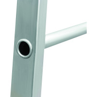 Профессиональная стремянка Новая Высота 4 ступени с шириной 130 мм, Max нагр. 225 кг, 2К башмаки, 5110104