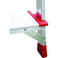 Профессиональная стремянка Новая Высота 4 ступени с шириной 130 мм, Max нагр. 225 кг, 2К башмаки, 5110104