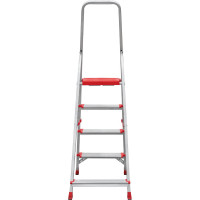 Профессиональная стремянка Новая Высота 4 ступени с шириной 130 мм, Max нагр. 225 кг, 2К башмаки, 5110104