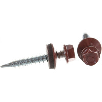 Кровельный саморез Kenner 4,8х35 RAL3009 оксидно-красный 250шт ск353009ф