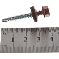 Кровельный саморез Kenner 4,8х35 RAL3009 оксидно-красный 250шт ск353009ф