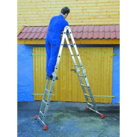 Шарнирная универсальная стремянка-трансформер Krause MONTO MULTIMATIC, 4х4 120649