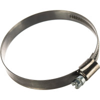 Ленточный червячный хомут 060-080мм нержавеющая сталь JTC-ZN80