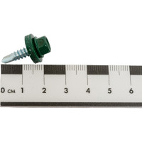 Кровельный саморез Daxmer 4,8x19 RAL 6005 сверло №2, 400шт 00000310430