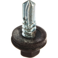 Кровельный саморез Daxmer 5,5x19 RAL 8017 сверло №3, 250шт 00000304281