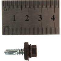 Кровельный саморез Daxmer 5,5x19 RAL 8017 сверло №3, 250шт 00000304281