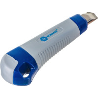 Технический нож, лезвие 18мм, двухкомпонентный корпус, металлическая направляющая, автостоп КОБАЛЬТ 242-137