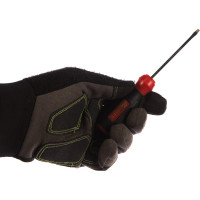 Профессиональная отвертка с противоскользящей рукояткой SL3х75 мм JTC 5447