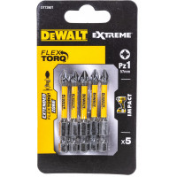 Биты ударные IMPACT Torsion Pz1, 57мм, 5шт. DEWALT DT7390T