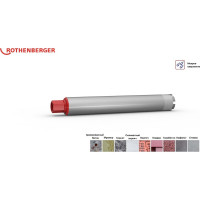 Коронка сверлильная алмазная HSP-E (112х450 мм; 1 1/4 UNC) Rothenberger FF51112