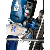 Сверлильная машина KEOS 250мм с наклонной стойкой на роликах (расширенный комплект) 251252