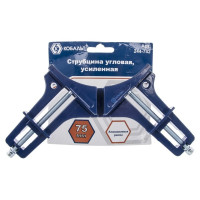 Угловая усиленная струбцина 75мм КОБАЛЬТ 244-742