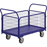 Платформенная тележка с сетчатыми бортами RUSKLAD ТС 2, 600x900 мм, d125 мм ТС 2 125