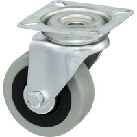 Колесо с вращающейся опорой и пластиной крепления (50 мм; 35 кг) Tellure rota 374101