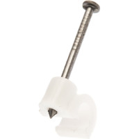 Скоба для кабеля, круглая А 5мм, 50шт - пакет Tech-Krep/Zitar 103646