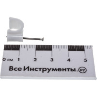 Скоба для кабеля, круглая А 9мм, 50шт - пакет Tech-Krep/Zitar 103650