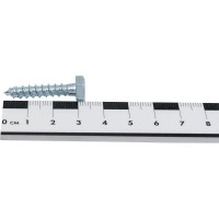 Сантехнический болт DIN 571 оцинкованный 6х30, 6шт - пакет Tech-Krep/Zitar 102579