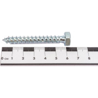 Сантехнический болт DIN 571 оцинкованный 8х60, 2шт - пакет Tech-Krep/Zitar 102588