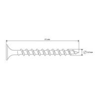 Саморез Tech-Krep 1 кг, 3,8х41, редкая резьба 125585