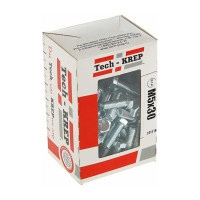 Болт DIN 933 с шестигранной головкой, оцинкованный М5х30, 80шт - коробка Tech-Krep 105197