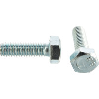 Болт DIN 933 с шестигранной головкой, оцинкованный М8х25, 40шт - коробка Tech-Krep 105208
