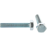 Болт DIN 933 с шестигранной головкой, оцинкованный М14х70, 15шт - коробка Tech-Krep 126534