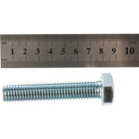 Болт DIN 933 с шестигранной головкой, оцинкованный М14х70, 15шт - коробка Tech-Krep 126534