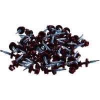 Кровельные саморез Tech-Krep КР сверло 4,8х28 RAL-3005 винно-красный 60 шт, коробка с окном 125551