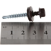 Кровельный саморез Tech-Krep КР сверло 4,8х35 RAL-8017 шоколадно-коричневый 250 шт, ведро 103181