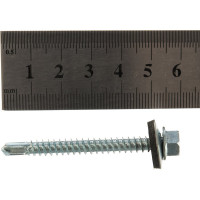 Кровельный саморез Tech-Krep КР ZP сверло 5,5х51 60 шт, коробка с окном 124629