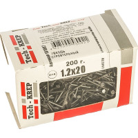 Строительный гвоздь 1.2х20, 200г (примерно 1093 шт.)  - коробка Tech-Krep 101987