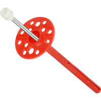 Дюбель для теплоизоляции с металлическим гвоздём с термоголовкой 10х180, 50шт - пакет Tech-Krep 124473