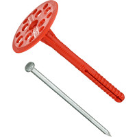 Дюбель для теплоизоляции с металлическим гвоздём 10х120, 50шт - пакет Tech-Krep 101933