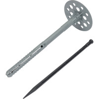 Дюбель для теплоизоляции с пластиковым гвоздём 10х160, 50шт - пакет Tech-Krep 101712