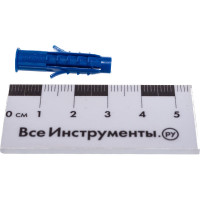 Распорный дюбель Чапай 6х30 шипы+усы, синие 1000шт - пакет Tech-Krep 111142