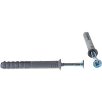 Дюбель-гвоздь 8х60 потайная манжета, полипропилен 20шт - коробка Tech-Krep 112715