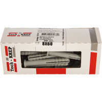 Дюбель-гвоздь 8х60 потайная манжета, полипропилен 20шт - коробка Tech-Krep 112715