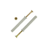 Дюбель-гвоздь 8х80 потайная манжета, полипропилен 20шт - коробка Tech-Krep 112716