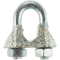 Дугообразный зажим троса 6мм DIN741 2шт - ярлык Tech-Krep 102737