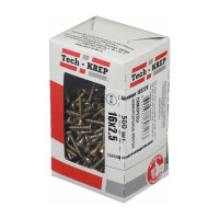 Универсальный саморез Tech-Krep 16х2,5 мм 500 шт желтый, коробка с окном 102220