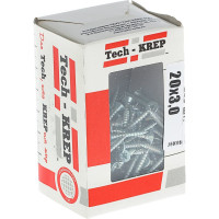 Универсальные саморезы Zitar 20x3,0 мм 200 шт оцинкованные коробка с окном Tech-Kr 102162