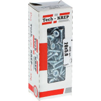 Универсальный саморез Tech-Krep 20х5,0 мм 200 шт оцинкованный, коробка с окном 102195