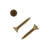 Универсальный саморез Tech-Krep 20х3,5 мм 200 шт желтый, коробка с окном 102232