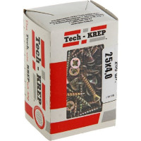 Универсальный саморез Tech-Krep 25х4,0 мм 200 шт желтый, коробка с окном 102242