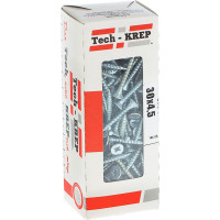 Универсальный саморез Tech-Krep 30х4,5 мм 200 шт оцинкованный, коробка с окном 102189