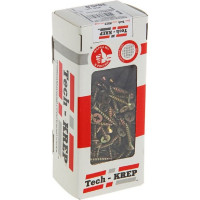 Универсальный саморез Tech-Krep 30х5,0 мм 200 шт желтый, коробка с окном 102260