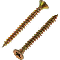 Универсальный саморез Tech-Krep 50х5,0 мм 150 шт желтый, коробка с окном 102263