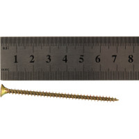 Универсальный саморез Tech-Krep 70х4,0 мм 150 шт желтый, коробка с окном 102249