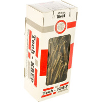 Универсальный саморез Tech-Krep 70х4,0 мм 150 шт желтый, коробка с окном 102249